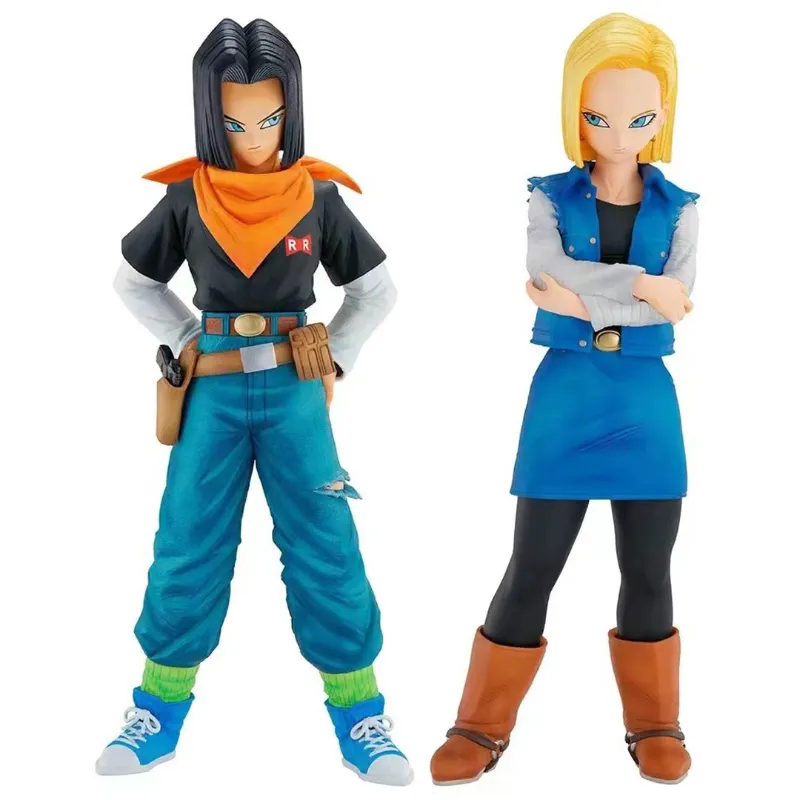 24CM Anime Dragon Ball Z Android 17 18 Figure Android 18 PVC Action Figur - $13.08+