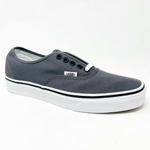 VANS Authentic Pewter Gray Black Womens Classic Casual Shoes - £38.56 GBP