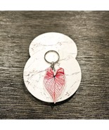Red Caladium Acrylic Houseplant Keyring - $10.97 CAD
