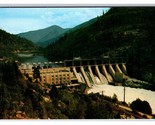 Kootenay Power Dam Kootenay British Columbia BC UNP Chrome Postcard R29 - $3.91