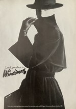1979 Caroline Charles Windsmoor Zatecky Black &amp; White Poster Vintage Pri... - $10.72