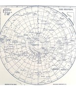 Constellations Southern Hemisphere Chart 1938 Astronomy Print Planets Mo... - $68.37 CAD