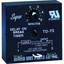 TD70 SERIES DELAY ON BREAK Time Delays Timer SUPCO TD-73 - $12.23