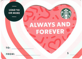 Starbucks 2021 Always And Forever Heart Recyclable Gift Card New No Value - £1.56 GBP