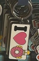 Universal Studios Parks The Simpsons Homer Simpson I Love Donut Keychain - $20.99