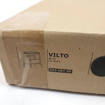 Ikea VILTO Storage Stool Wood Solid Black 17 3/4&quot; New 803.587.50 - $69.29