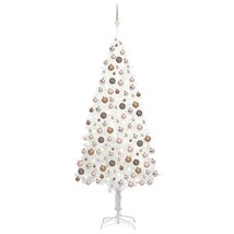 vidaXL Christmas Tree White PE (Polyethylene), steel, plastic Large - $380.12 CAD