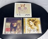 CD Lot Of 3 Taylor Swift 1989, Red, Fearless, Country Pop - $30.00