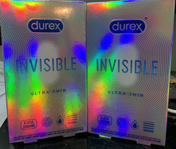 Durex Invisible Ultra Thin Ultra Sensitive Lubricated Condoms, 8CT  2 Boxes12/25 - £13.20 GBP