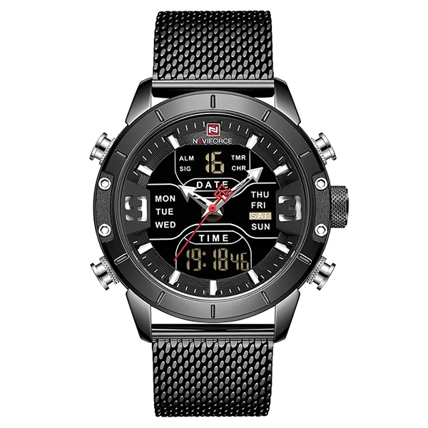  Watch Men  Luxury  Leather Waterproof Quartz Wristwatches Military Sport Mens W - £33.18 GBP