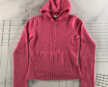 Vince Hooded Sweater Womens Small Pink Zip Up Long Sleeve Front Pockets ... - $55.85