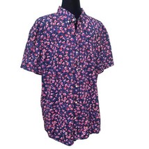 Bonobos Riviera Slim Fit Pink Blue Floral Button Down Shirt Size XL - £29.56 GBP