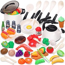 Play Kitchen Accessories Toy, Play Food Sets For Kids Kitchen, Toddler Kitchen S - £31.96 GBP