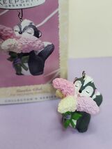 Hallmark Keepsake Easter Ornament 1996 Garden Club Skunk Flowers Cake To... - $11.87