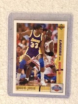 1991-92 Upper Deck Magic Johnson, vs Michael Jordan Excellent Card Gradeable - £23.34 GBP