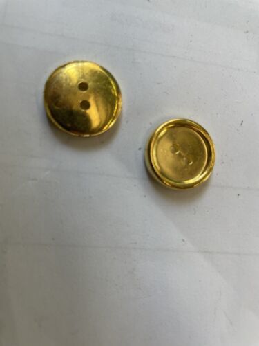 12 Golden Purple Fuchsia Clear black Orange  Marble  Rimmed 2 holes butt... - $1.99