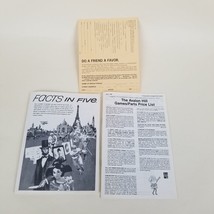 FACTS IN FIVE (1976) Instructions, Parts Price List and Reg Card - Avalo... - $9.90