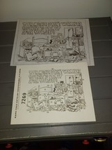 Tri Chem Humor Sampler 9X12&quot; Picture to Paint Your Mother Doesn&#39;t Work Here - $281.20 MXN