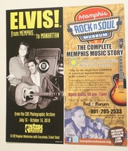 Elvis Presley Brochure Lot of 2 From Memphis To Manhattan Rock &amp; Soul Mu... - £6.22 GBP