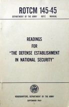 Readings: &quot;The Defense Establishment in National Security&quot; (ROTCM 145-45) 1969 - £4.54 GBP