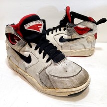 Vintage 90s NIKE FLIGHT High Top Sneakers (920709 LN2) - Kids Size 11.5 - £9.73 GBP