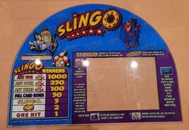 SLINGO 1999 Top Glass for Slot Machine Good Condition - $98.99