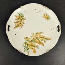 Vintage Weimar Germany HAND-PAINTED Porcelain 10&quot; Decorative Serving Plate - £16.14 GBP