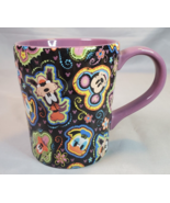 Disney Parks Quilted Mug Cup Coffee Tea Mickey Minnie Pluto Goofy Donald... - £15.53 GBP