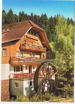 Germany Postcard Gasthof Hotel Untere Kapfenhardter Muhle Water Wheel - $2.96