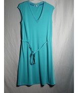 Adrienne Vittadini Dress Women&#39;s Medium Mint Green Sleeveless Casual Com... - $20.79