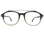 Tom Ford Eyeglasses Frames TF5454 064 Black Clear Brown Square Wire 50-1... - $167.58