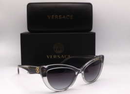 New Versace Mod. 4388 5305/8G CLEAR-GOLD Gradient Authentic Sunglasses 54-18 - £110.82 GBP