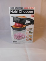 NutriChopper Food Vegetable Chopper Dicer 3 Stainless Steel Blades Fast Ship New - £11.04 GBP