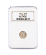 1832 H10C Medio Centavo Graduado Por NGC Como MS64 Antiguo Soporte Clave... - $2,623.57