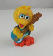 2010 Hasbro Sesame Workshop Big Bird Playing Guitar 3&quot; Toy Figure - $9.89
