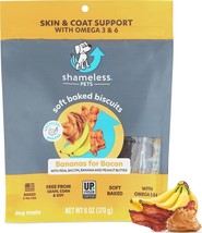 Shameless Pets Soft-Baked Dog Treats, Bananas For Bacon - Natural And Healthy 3 - £8.61 GBP