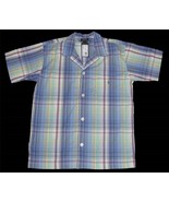 RALPH LAUREN Tartan Plaid Pajama Top Embroidered Pony Logo Pocket Mn&#39;s M... - $28.99