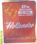 Hollander 57th Edition Interchange Manual I.D. Body Foreign and Domestic - $942.11 MXN