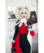 Harley Quinn Costume, Custom Harley Quinn Cosplay Costume One Piece - £93.60 GBP