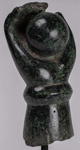 Halterung Antik Khmer Stil Bronze Vishnu Hand- &amp; Pinda Oder Kugel - 22cm... - £324.11 GBP