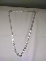 Silver Plated 22" Figaro Chain 4mm - $9.90