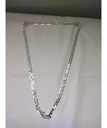 Silver Plated 22&quot; Figaro Chain 4mm - £7.77 GBP