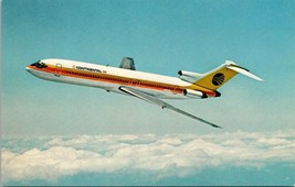 One(1) Continental Airlines 727 Trijet Flying in the Sky with Clouds Pos... - $9.40