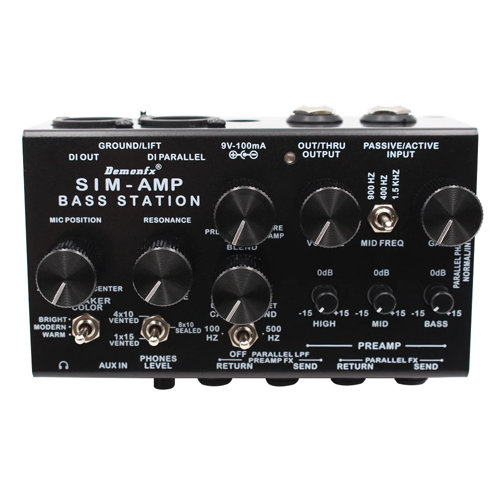 High Quality Demonfx SIM-AMP Simplifier Bass Station | Preamp Simulator ... - $95.42