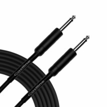 Castline Silver 1/4&quot; TS Straight Unbalanced Guitar Patch Cable Mogami 2582 - $12.82+