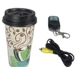 Coffee Cup Lid Hidden Camera Remote Control - £220.50 GBP