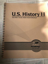 A Beka Academy Video Program US History 11 Video Manual Home teacher Mat... - $14.01