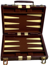 Backgammon Replacement Case Only Leather  Faux 16&quot; x 11&quot; Vintage - £19.11 GBP
