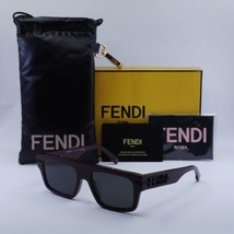 FENDI FE40091U 69A Bordeaux/Grey 54-19-145 Sunglasses New Authentic - $254.75