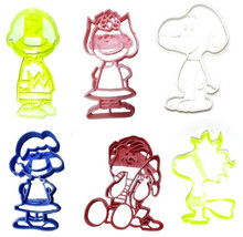 Theme of Charlie Brown Peanuts Cartoon Comic Set Of 6 Cookie Cutters USA PR1173 - £14.38 GBP